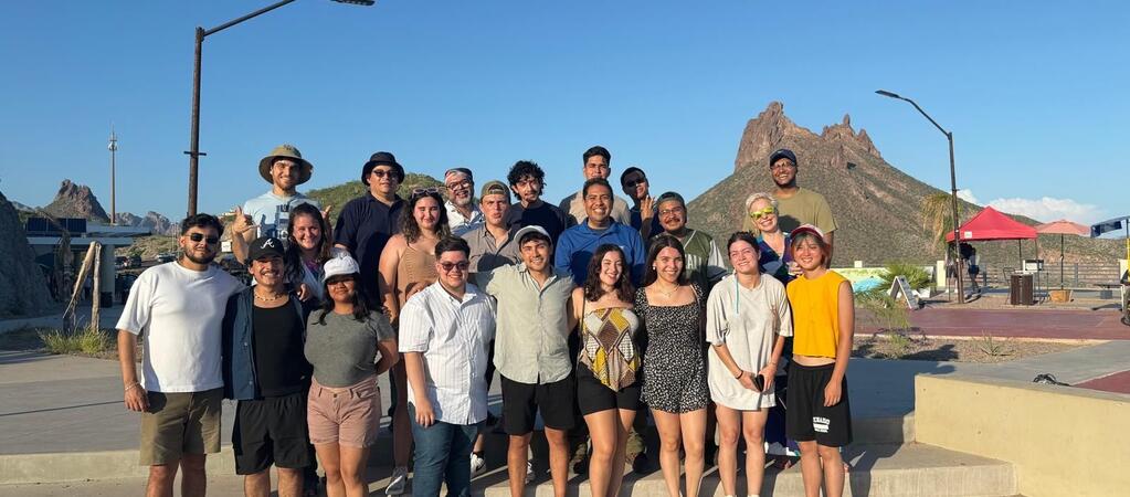 Group of UCR and ITH students and faculty posing together during the STREAM-ITL program in Hermosillo, Mexico.